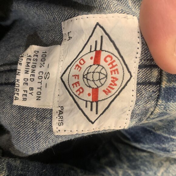 Vintage Chemin De Fer Jumpsuit Womens Small Acid Wash Flight Suit Patches 80s - Picture 13 of 16